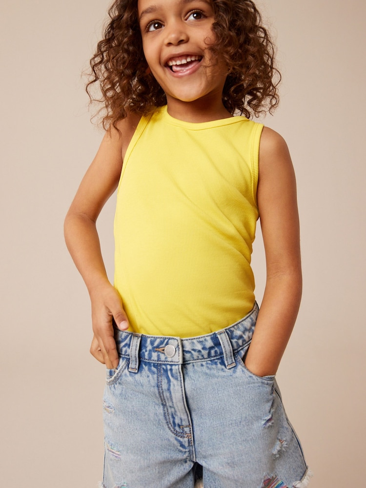 Yellow Rib Vest (3-16yrs) - Image 1 of 6