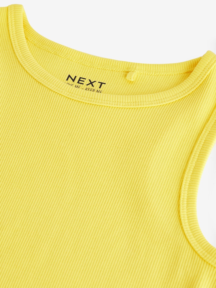 Yellow Rib Vest (3-16yrs) - Image 6 of 6