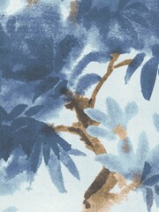 Woodchip & Magnolia Blue Aralia Wallpaper - Image 4 of 4
