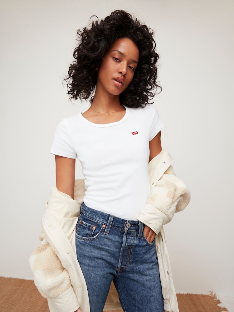 Levi's® White 100% Cotton The Perfect T-Shirt - Image 1 of 7