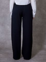 Threadbare Black Boxer Waist Wide Leg Trousers - Image 2 of 4