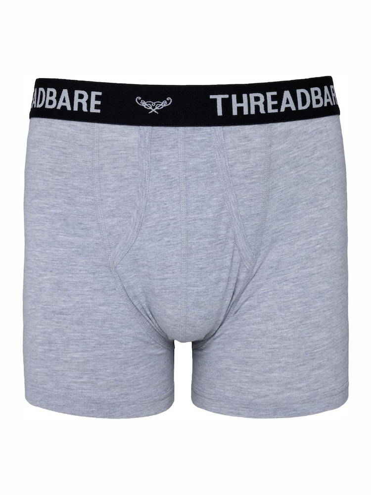 Threadbare White A-Front Trunks 3 Packs - Image 2 of 5