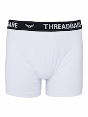 Threadbare White A-Front Trunks 3 Packs - Image 4 of 5