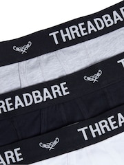 Threadbare White A-Front Trunks 3 Packs - Image 5 of 5
