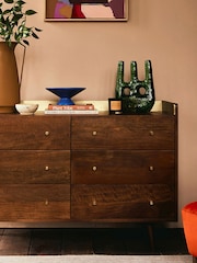 Swoon Brown Fresco Mango Wood Five-Drawer Chest - Image 1 of 7