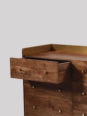 Swoon Brown Fresco Mango Wood Five-Drawer Chest - Image 4 of 7