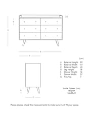 Swoon Brown Fresco Mango Wood Five-Drawer Chest - Image 7 of 7