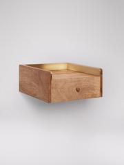 Swoon Natural Fresco Mango Wood 1 Drawer Bedside Table - Image 3 of 5