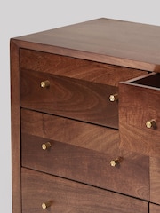 Swoon Brown Valente Mango Wood 6 Chest Of Drawers - Image 2 of 4