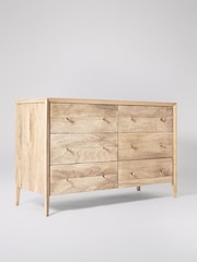 Swoon Natural Valente Mango Wood 6 Chest Of Drawers - Image 2 of 5