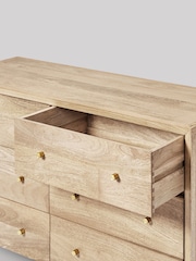 Swoon Natural Valente Mango Wood 6 Chest Of Drawers - Image 3 of 5