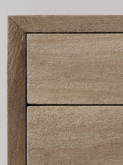 Swoon Grey Valente Mango Wood 2 Drawer Bedside Table - Image 3 of 5