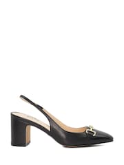 črna - Dune London Podrobno Block čevlji z visoko peto Snaffle Cream Slingbacks - Slika 3 iz 7