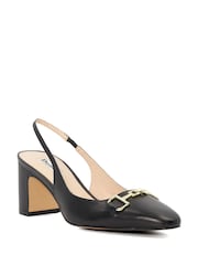 črna - Dune London Podrobno Block čevlji z visoko peto Snaffle Cream Slingbacks - Slika 4 iz 7