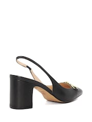 črna - Dune London Podrobno Block čevlji z visoko peto Snaffle Cream Slingbacks - Slika 5 iz 7