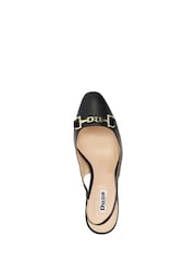 črna - Dune London Podrobno Block čevlji z visoko peto Snaffle Cream Slingbacks - Slika 6 iz 7