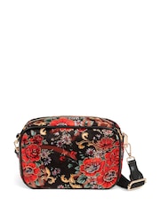 Pavers Red Floral Shoulder Bag - Image 2 of 2