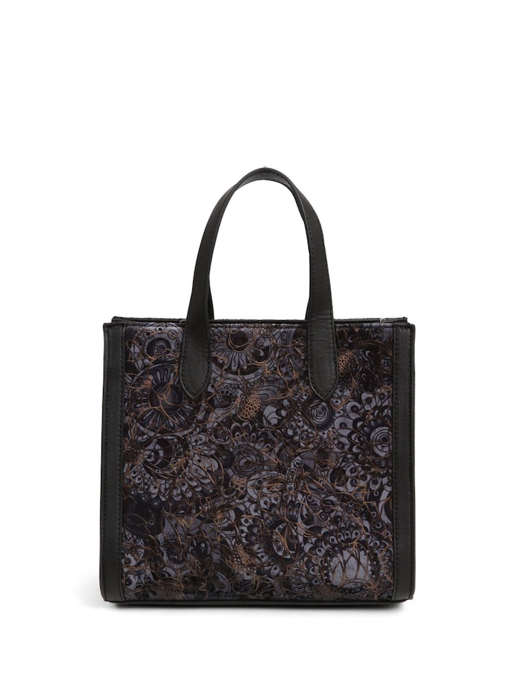 Pavers Black Pavers Red Floral Tote Bag - Image 1 of 2