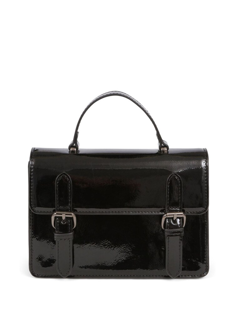 Bolso satchel de charol negro de Pavers - Imagen 3 de 3 Bolso satchel de charol negro de Pavers - Imagen 3 de 3