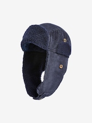 FatFace Blue Cord Trapper Hat - Image 2 of 4
