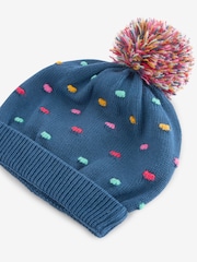 Navy Baby Pom Hat (0mths-2yrs) - Image 2 of 3