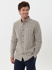 Saltwell Cream Brushed Cotton Long Sleeve Shirt - Image 2 of 5