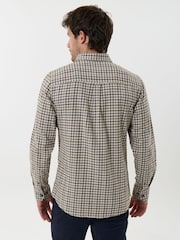 Saltwell Cream Brushed Cotton Long Sleeve Shirt - Image 3 of 5