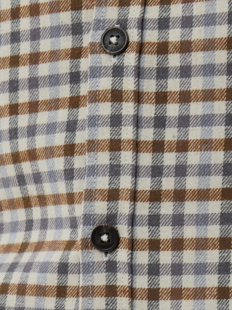 Saltwell Cream Brushed Cotton Long Sleeve Shirt - Image 8 of 8 Saltwell Cream Brushed Cotton Long Sleeve Shirt - Image 8 of 8