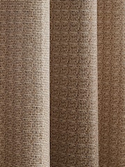 Catherine Lansfield Natural Textured Thermal Lined Eyelet Curtains - Image 3 of 3