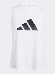 Weiß - adidas – Train Essentials – Trainingsweste mit großem Logo - Bild 4 von 4