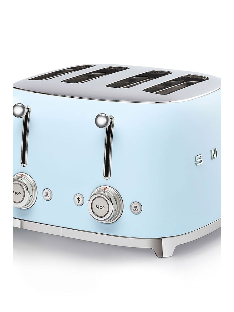 Smeg Blue 4 Slice Toaster - Image 2 of 5