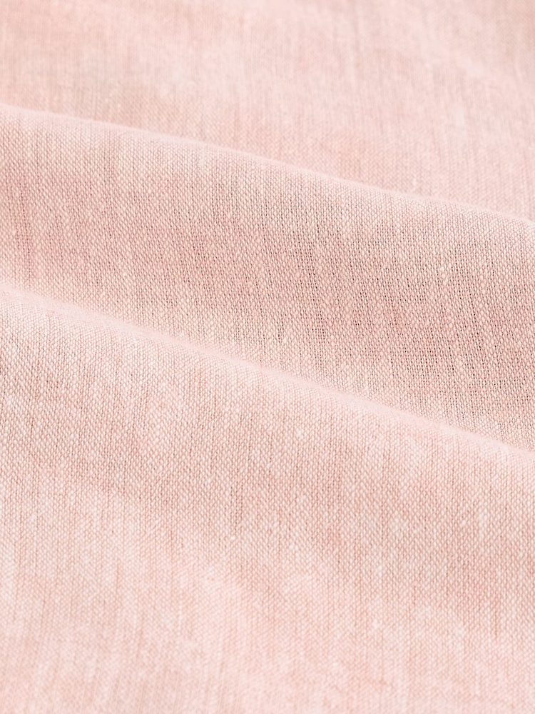 Pink - Chinoshorts aus Baumwoll-Leinen mit Gürtel - Bild 8 von 8