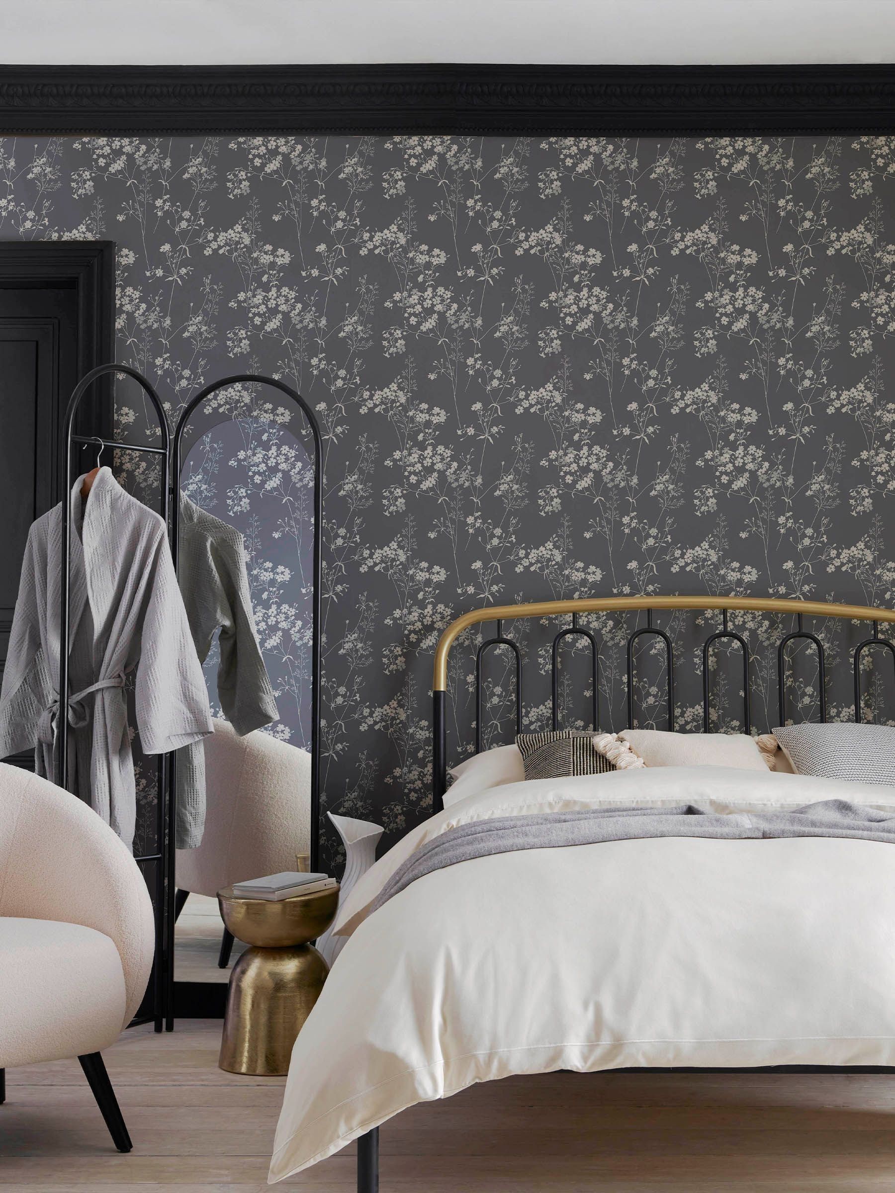 Next Leaf Floral Navy Wallpaper - Image 2