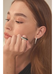 Silver Tone Sleek Bar Ring Made With Recycled Zinc - Image 3 of 4
