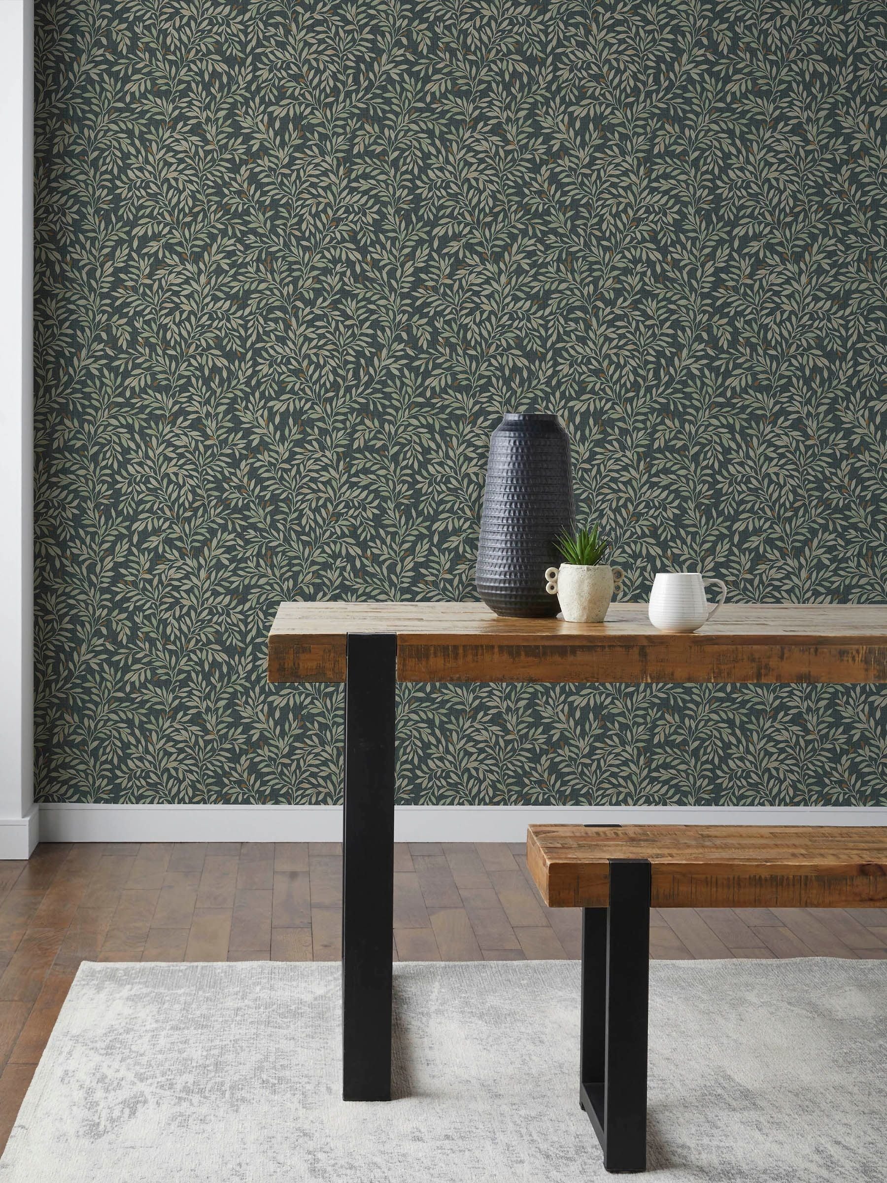 Next Unisex Green Ditsy Leaf 10M Wallpaper - Image 1