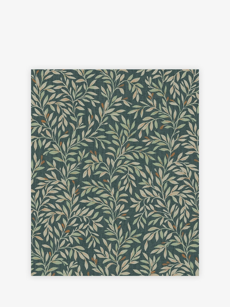 Emerald Ditsy Leaf 10M Wallpaper - 4의 이미지 2