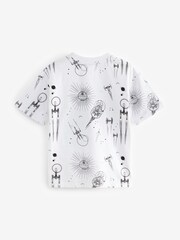 White Ground Licensed Star Wars 100% Cotton T-Shirt (3-16yrs) - Image 2 of 3