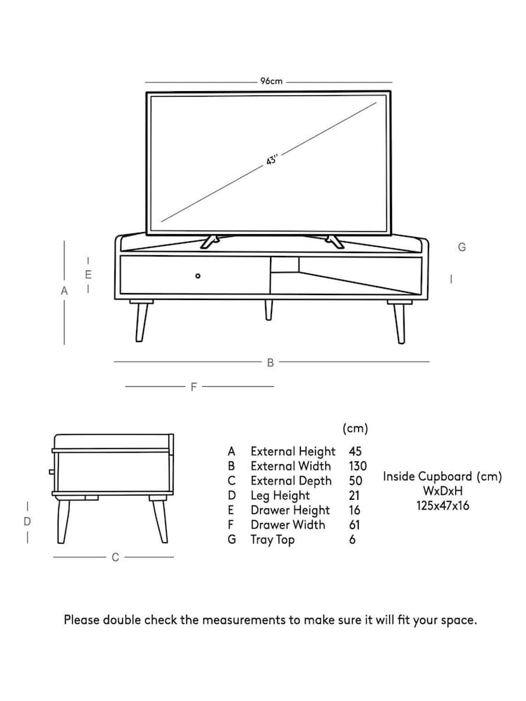 Swoon Natural Fresco Mango Wood Corner TV Unit, Up to 43 inch - Image 5 of 5