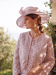 Phase Eight Pink Daisy Lace Jacket - Image 1 of 7