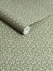 Joules Green Ditsy Floral Print 10M Wallpaper - Image 3 of 4