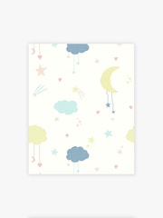 Yellow Pastel Moon & Stars Paste The Wall 10M Wallpaper - Image 2 of 4