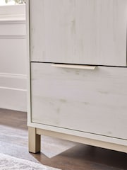 White Bronx Oak Effect Triple, 2 Drawers Wardrobe - Image 4 of 8