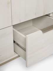 White Bronx Oak Effect Triple, 2 Drawers Wardrobe - Image 8 of 8