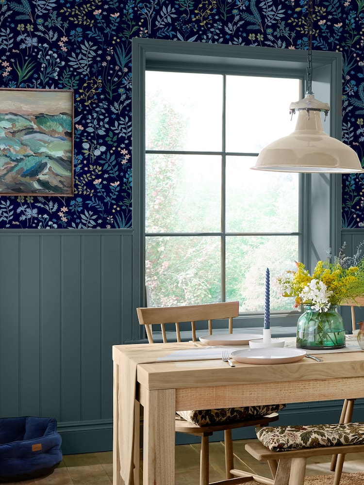 Papel pintado con estampado floral Holcombe de Joules - Imagen 1 de 4