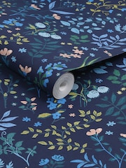Papel pintado con estampado floral Holcombe de Joules - Imagen 3 de 4