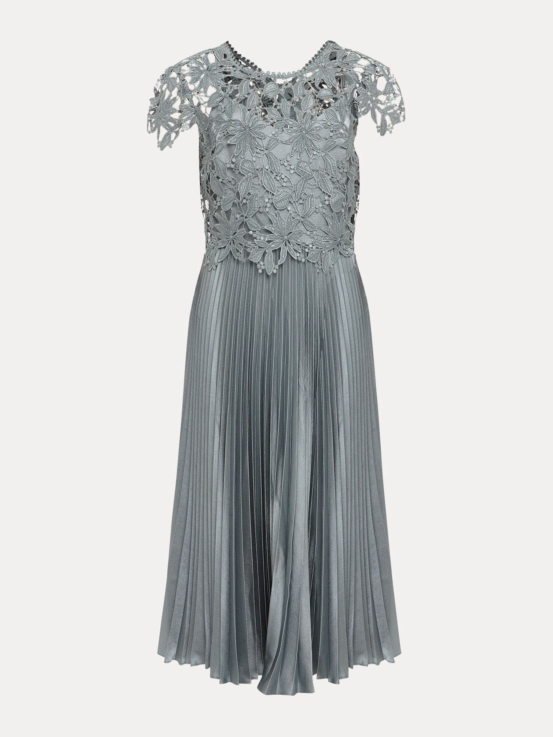 Buy Phase Eight Grey Dana Lace Double Layer Dress from Next