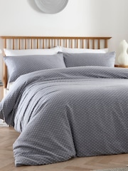 Appletree Blue Waterford 100% Cotton Duvet Cover Set - Image 1 of 3