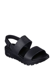 Skechers Black Arch Fit Footsteps Day Dream Sandals - Image 3 of 5