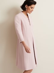 Phase Eight Pink Daisy Tailored Coat - Image 3 of 6