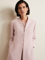 Phase Eight Pink Daisy Tailored Coat - Image 4 of 6